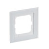 Abdeckrahmen 1-fach weißglas - Busch-axcent® pur   