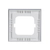 Abdeckrahmen 1-fach weißglas - Busch-axcent® pur   