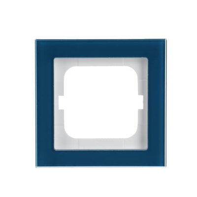 Abdeckrahmen 1-fach Glas Ozean - Busch-axcent® pur   