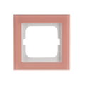Abdeckrahmen 1-fach Glas Koralle - Busch-axcent® pur