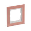 Abdeckrahmen 1-fach Glas Koralle - Busch-axcent® pur   