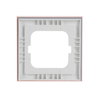 Abdeckrahmen 1-fach Glas Koralle - Busch-axcent® pur   