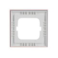 Abdeckrahmen 1-fach Glas Koralle - Busch-axcent® pur