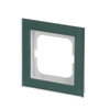 Abdeckrahmen 1-fach Glas Avocado - Busch-axcent® pur   