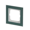 Abdeckrahmen 1-fach Glas Avocado - Busch-axcent® pur