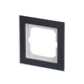 Abdeckrahmen 1-fach Glas Purpur - Busch-axcent® pur   
