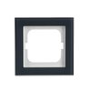 Abdeckrahmen 1-fach Glas Auster - Busch-axcent® pur   