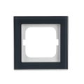 Abdeckrahmen 1-fach Glas Auster - Busch-axcent® pur