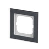 Abdeckrahmen 1-fach Glas Auster - Busch-axcent® pur   