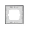 Abdeckrahmen 1-fach Glas Auster - Busch-axcent® pur   