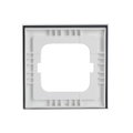 Abdeckrahmen 1-fach Glas Auster - Busch-axcent® pur