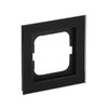 Abdeckrahmen 1-fach Glas schwarz - Busch-axcent® pur   