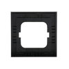Abdeckrahmen 1-fach Glas schwarz - Busch-axcent® pur   
