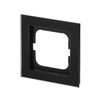 Abdeckrahmen 1-fach Glas schwarz - Busch-axcent® pur   