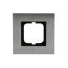 Abdeckrahmen 1-fach edelstahl - carat®   