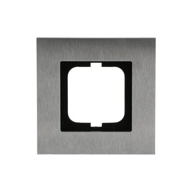 Abdeckrahmen 1-fach edelstahl - carat®   