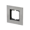 Abdeckrahmen 1-fach edelstahl - carat®   
