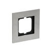 Abdeckrahmen 1-fach edelstahl - carat®   