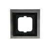 Abdeckrahmen 1-fach edelstahl - carat®   