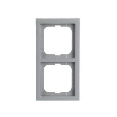 Abdeckrahmen 2-fach alusilber - future® linear   