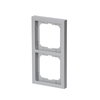 Abdeckrahmen 2-fach alusilber - future® linear   