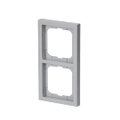Abdeckrahmen 2-fach alusilber - future® linear