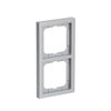 Abdeckrahmen 2-fach alusilber - future® linear   