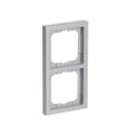 Abdeckrahmen 2-fach alusilber - future® linear