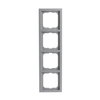 Abdeckrahmen 4-fach alusilber - future® linear   