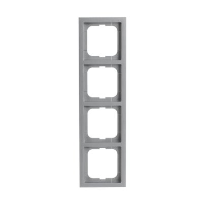 Abdeckrahmen 4-fach alusilber - future® linear