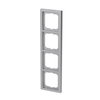 Abdeckrahmen 4-fach alusilber - future® linear   