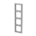 Abdeckrahmen 4-fach alusilber - future® linear