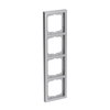 Abdeckrahmen 4-fach alusilber - future® linear   