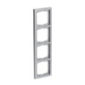 Abdeckrahmen 4-fach alusilber - future® linear