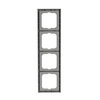 Abdeckrahmen 4-fach alusilber - future® linear   