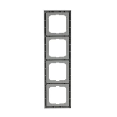 Abdeckrahmen 4-fach alusilber - future® linear   