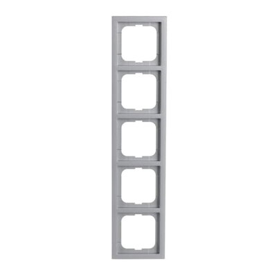Abdeckrahmen 5-fach alusilber - future® linear   