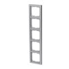 Abdeckrahmen 5-fach alusilber - future® linear   
