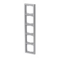 Abdeckrahmen 5-fach alusilber - future® linear