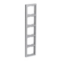 Abdeckrahmen 5-fach alusilber - future® linear