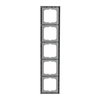Abdeckrahmen 5-fach alusilber - future® linear   