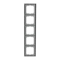 Abdeckrahmen 5-fach alusilber - future® linear