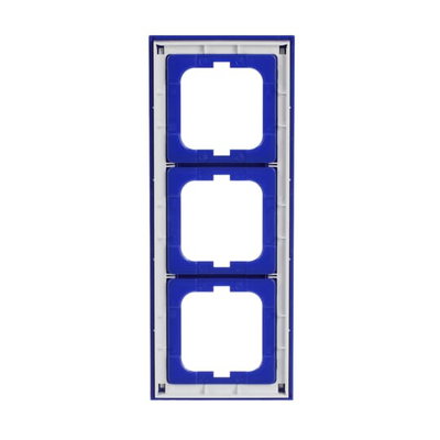 Abdeckrahmen 3-fach blau - Busch-axcent®   