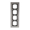 Abdeckrahmen 4-fach edelstahl - carat®   