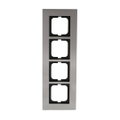 Abdeckrahmen 4-fach edelstahl - carat®