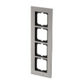 Abdeckrahmen 4-fach edelstahl - carat®