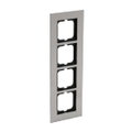 Abdeckrahmen 4-fach edelstahl - carat®