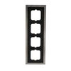 Abdeckrahmen 4-fach edelstahl - carat®   