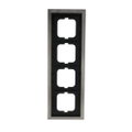 Abdeckrahmen 4-fach edelstahl - carat®