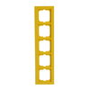 Abdeckrahmen 5-fach gelb - Busch-axcent®   